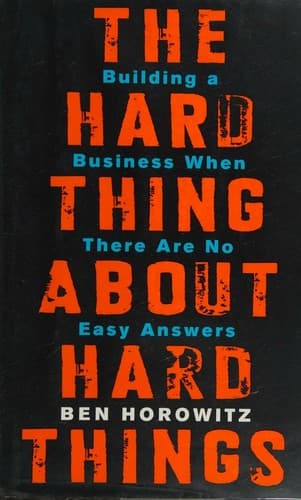 Cover of The Hard Thing About Hard Things